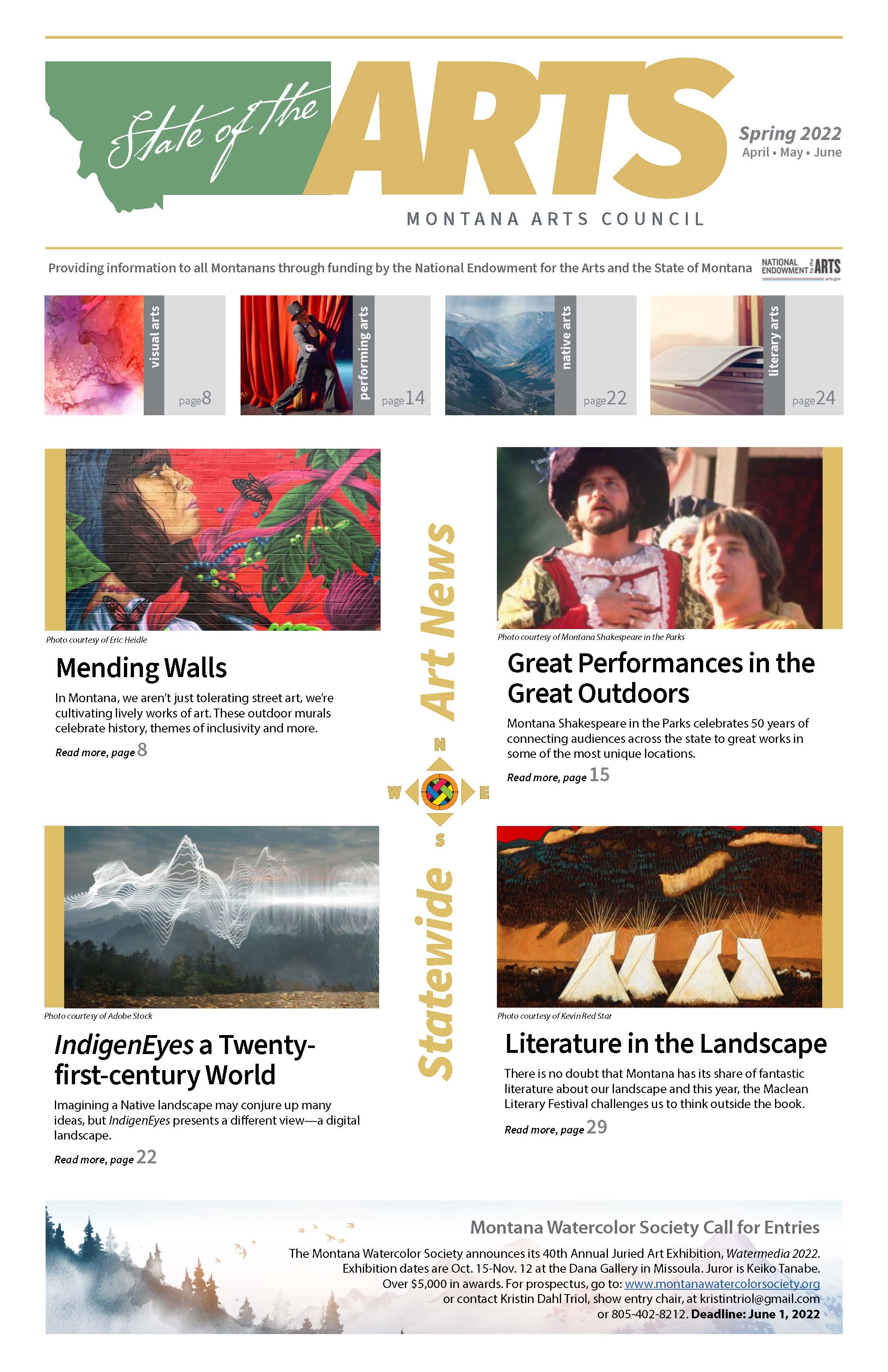 Front Page of Spring 2022 Issue