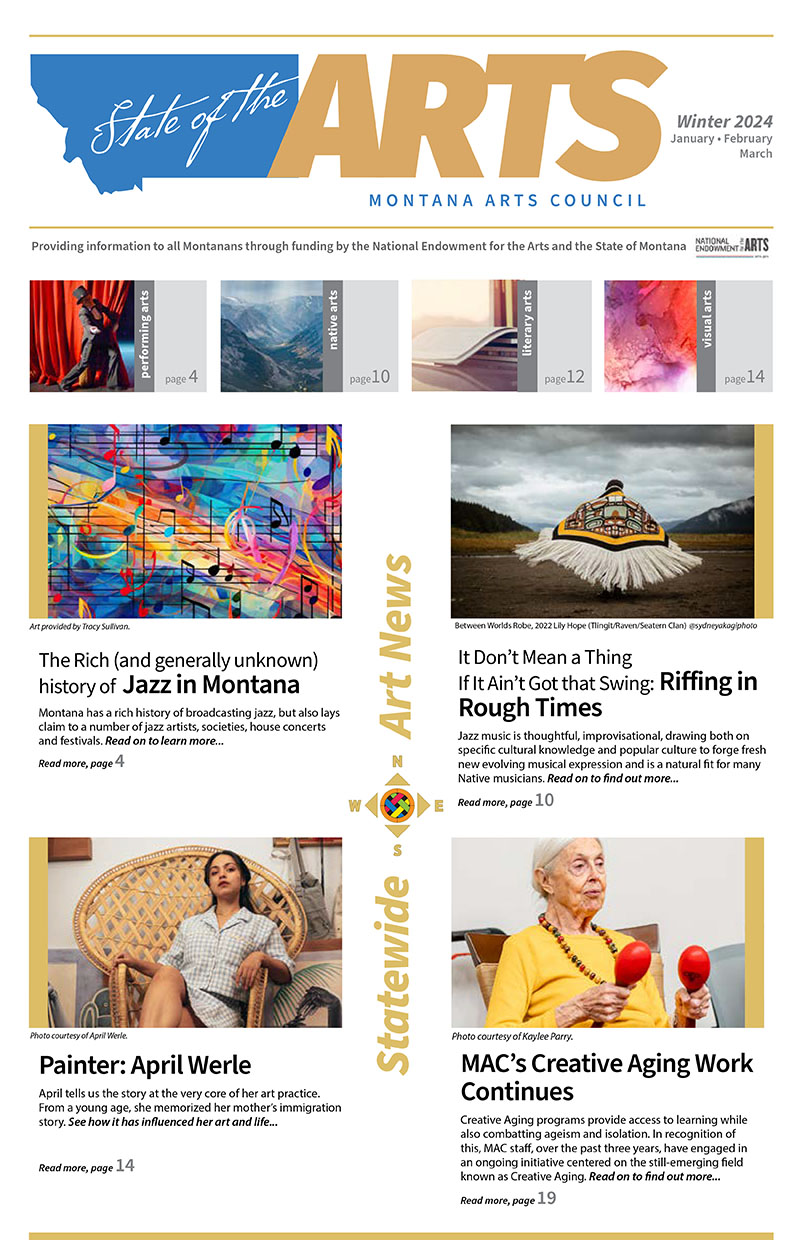 Page one of Winter 2024 "State of the Arts"